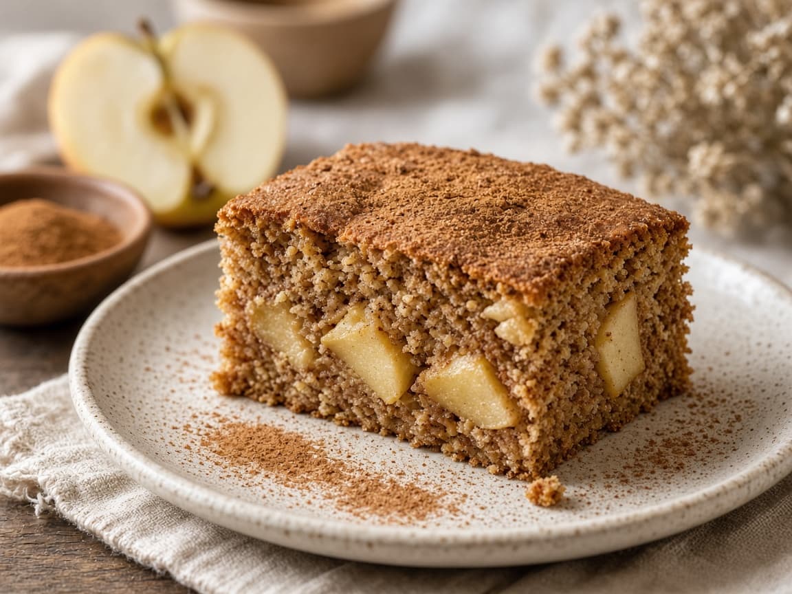 Spiced Vegan Apple Wheat Cake