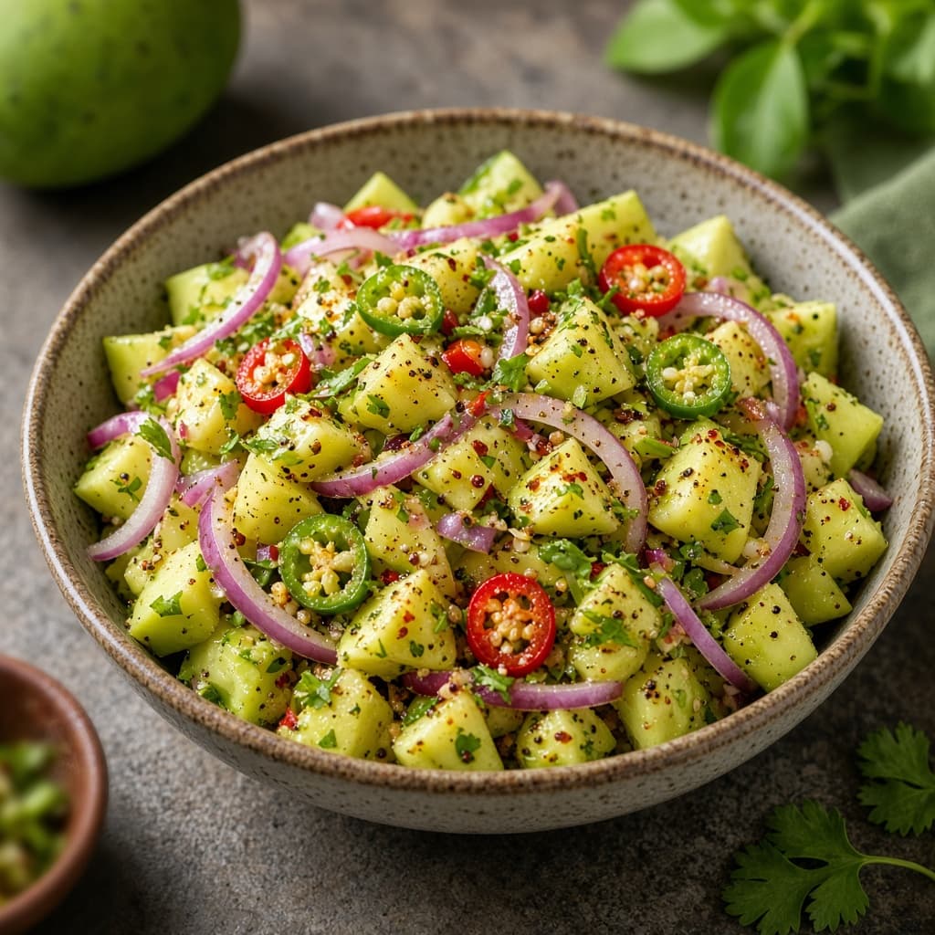 Spicy Kaccha Aam Mango Chaat