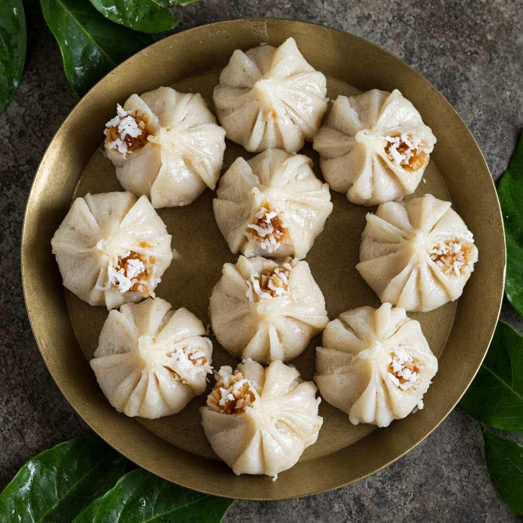 Steamed Ukadiche Rice Modak