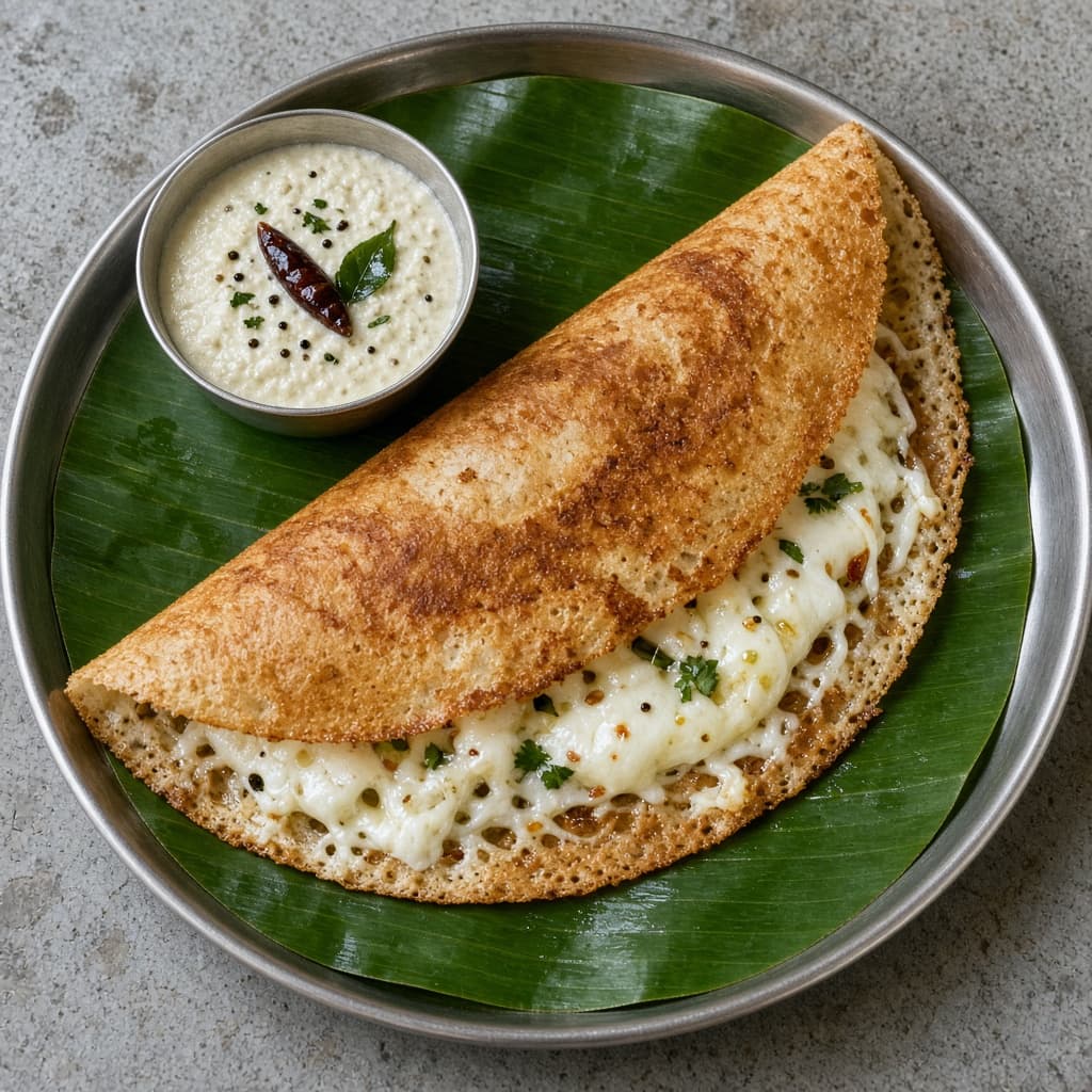 Street-Style Cheese Dosa