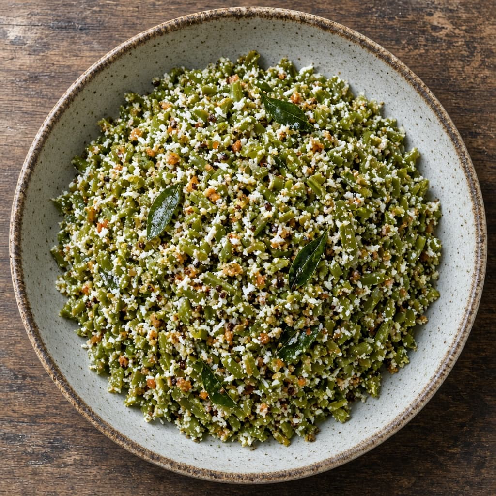 Tamil French Beans Poriyal