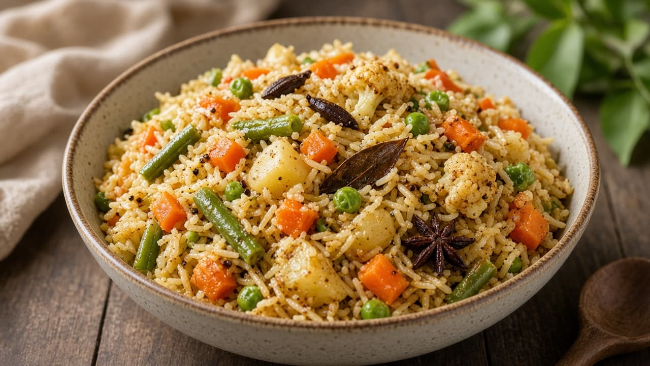 Tamil Vegetable Brinji Rice