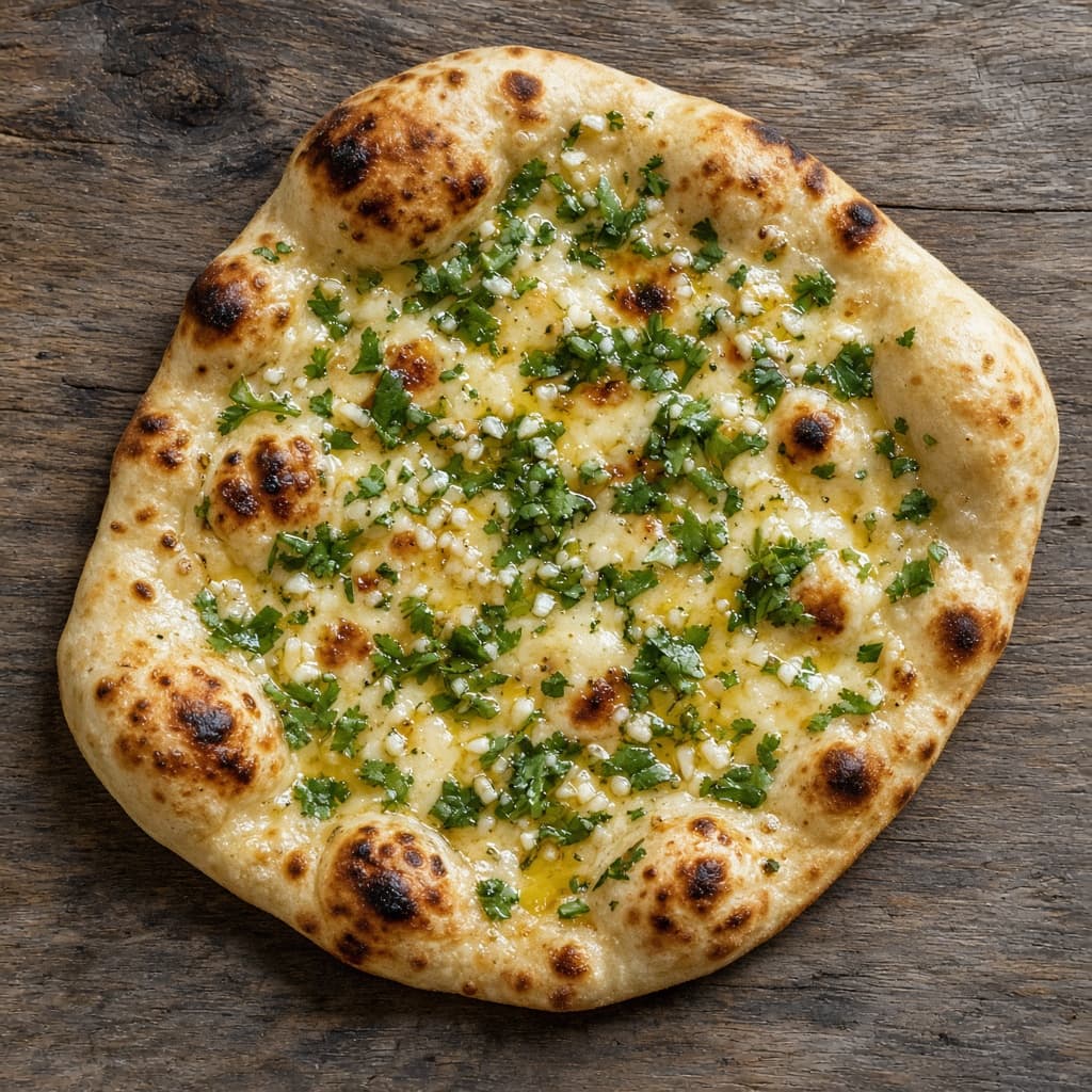 Tawa Cheese Garlic Naan