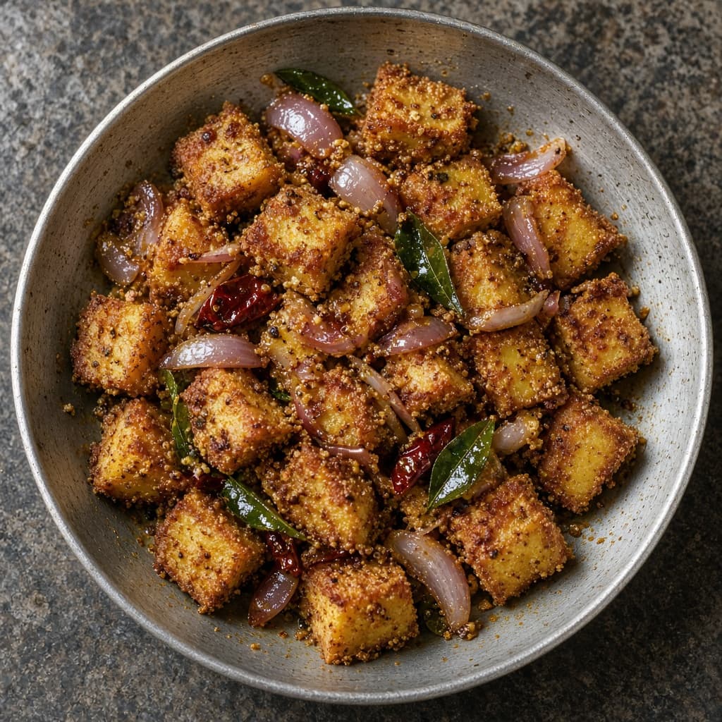 Tawa Leftover Masala Idli