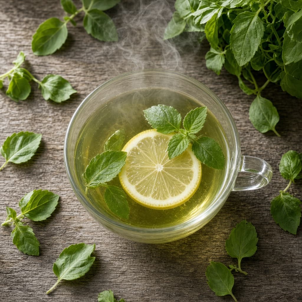 Tulsi Green Tea Brew
