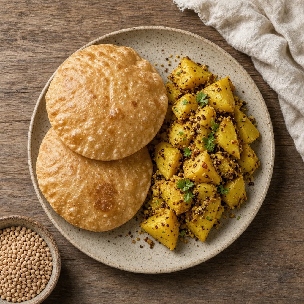 Vrat Kuttu Buckwheat Poori