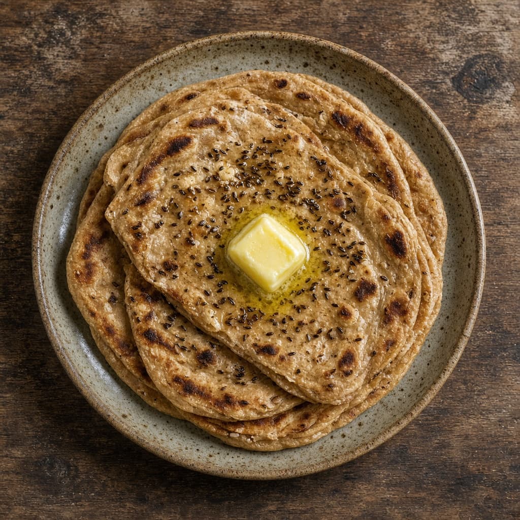 Whole Wheat Jeera Paratha