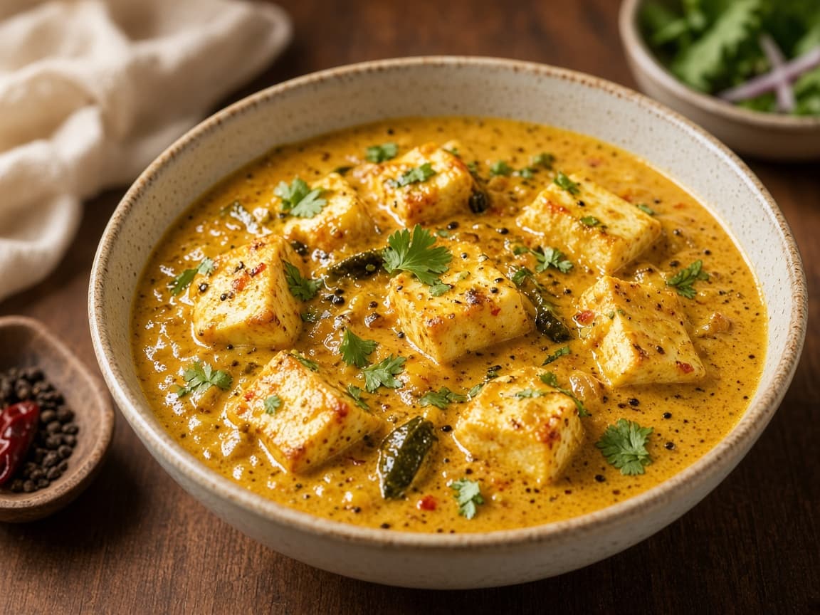 Achari Paneer Yogurt Gravy