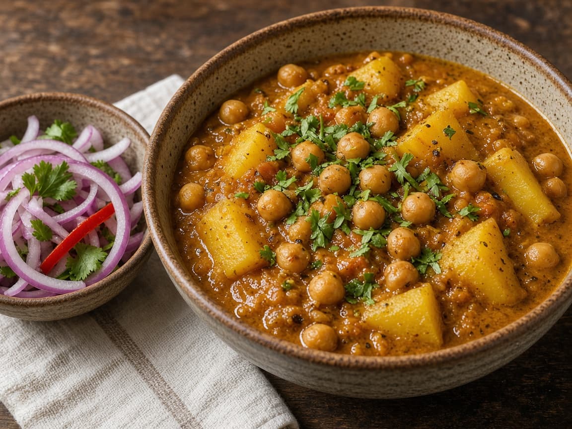 Aloo Chole Masala Bowl