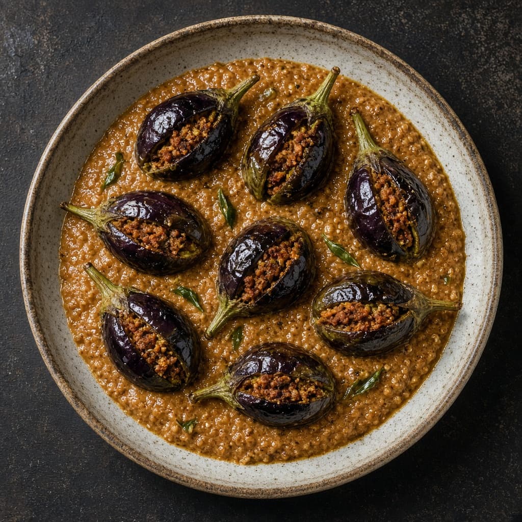Andhra Gutti Vankaya Stuffed Brinjal