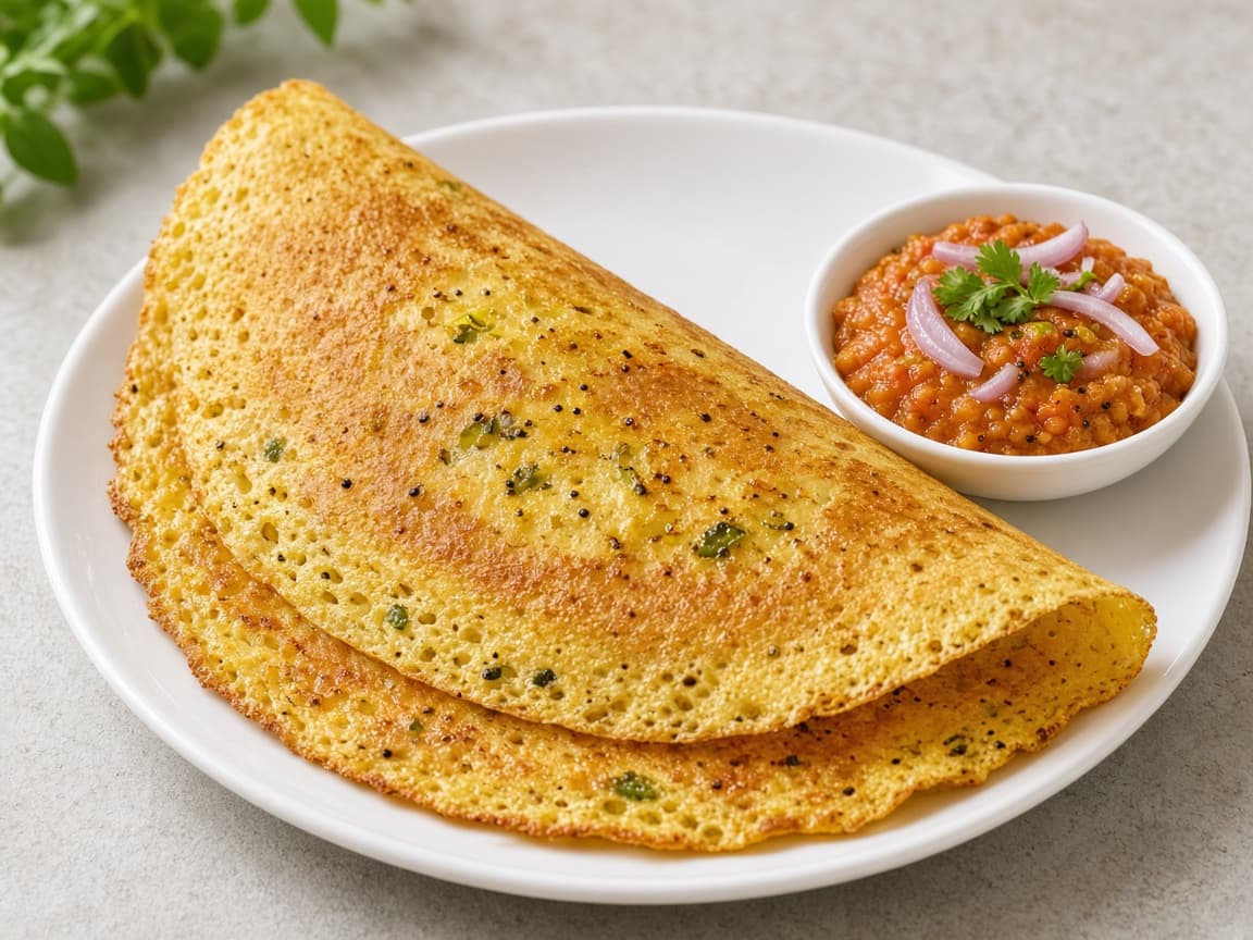 Andhra Style Moong Dal Dosa