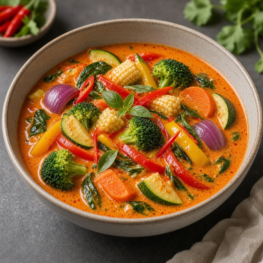Aromatic Thai Veg Red Curry