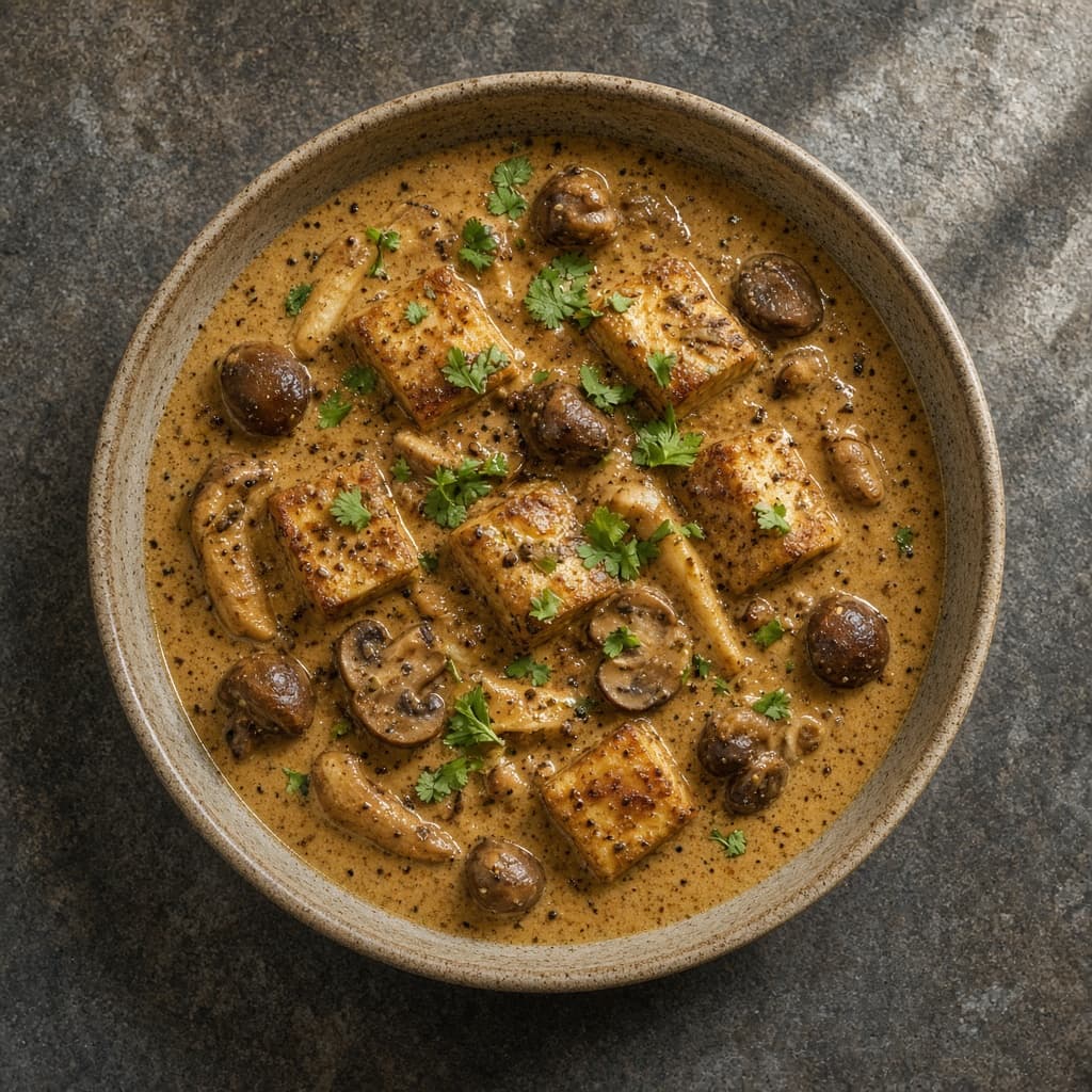Awadhi Dhingri Dolma Mushroom Paneer