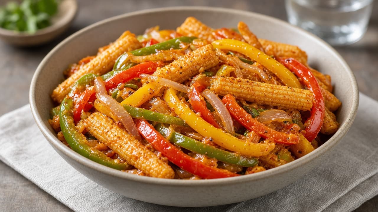Baby Corn Jalfrezi Home