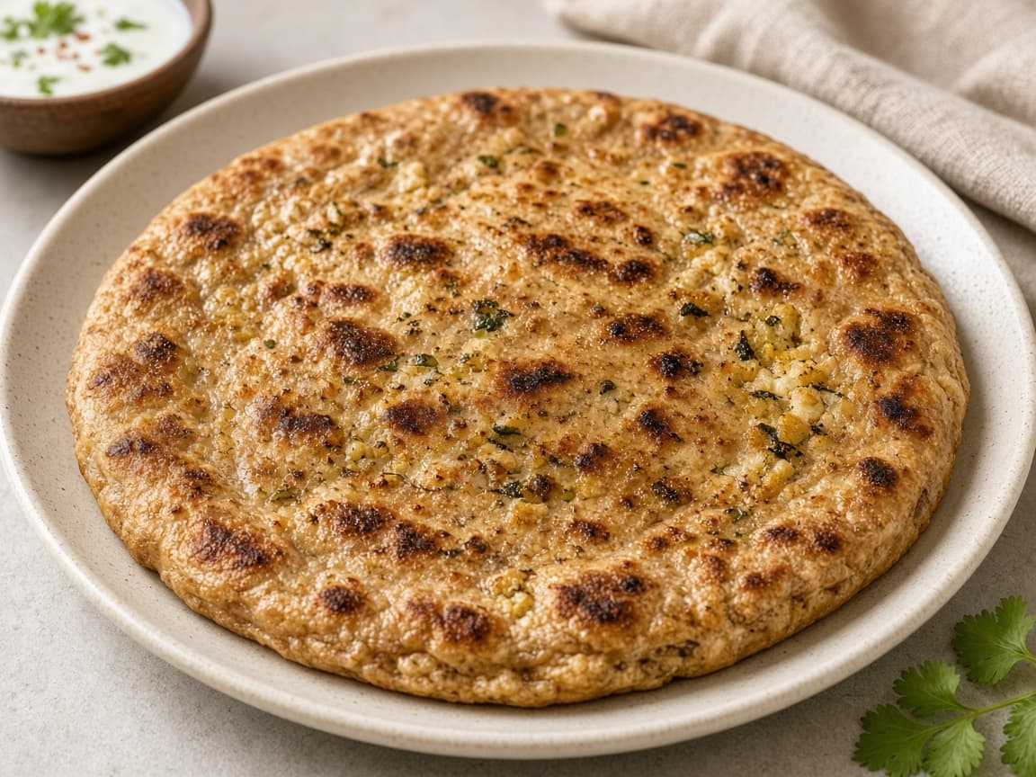 Baked Gobi Paratha Whole Wheat