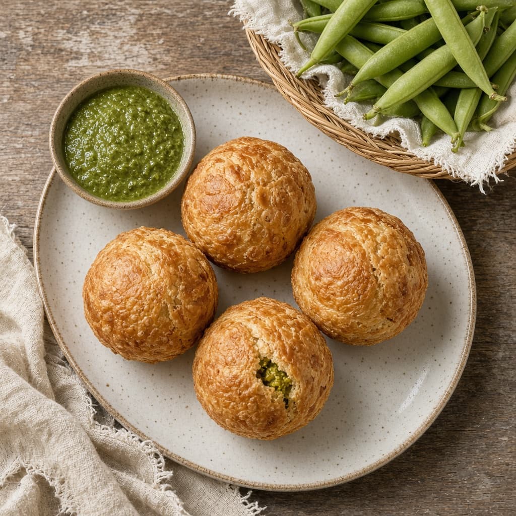 Baked Moong Dal Kachori