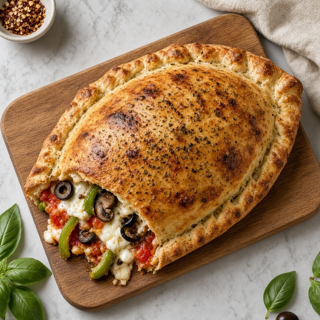 Baked Veg Calzone Pockets