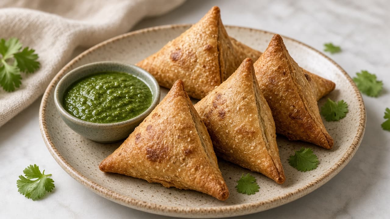 Baked Whole Wheat Samosa