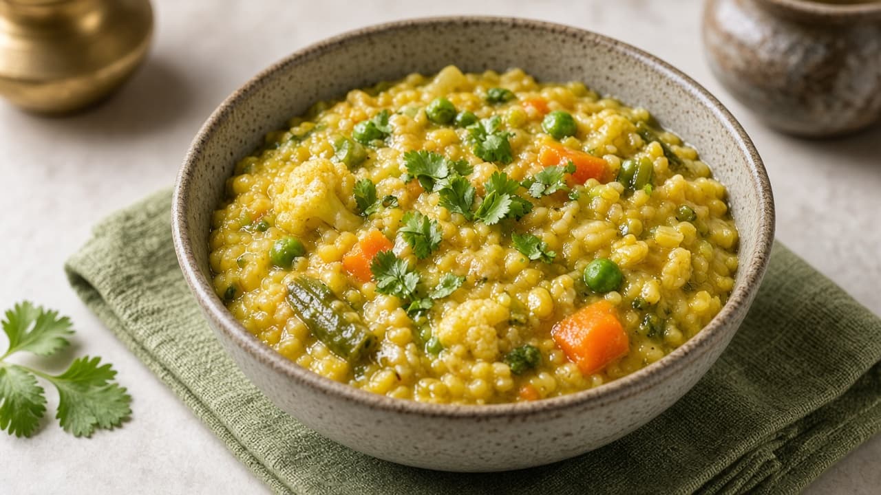 Bengali Moong Dal Khichuri