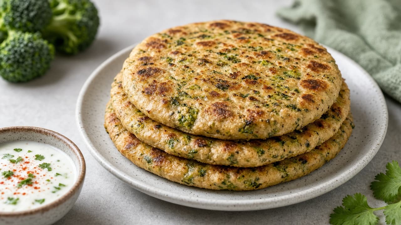 Broccoli Stuffed Paratha