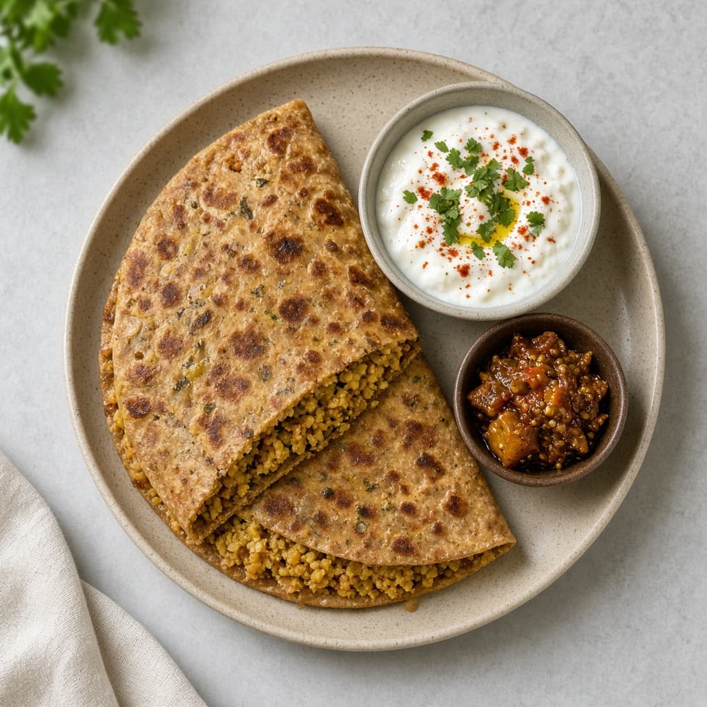 Chana Dal Stuffed Paratha