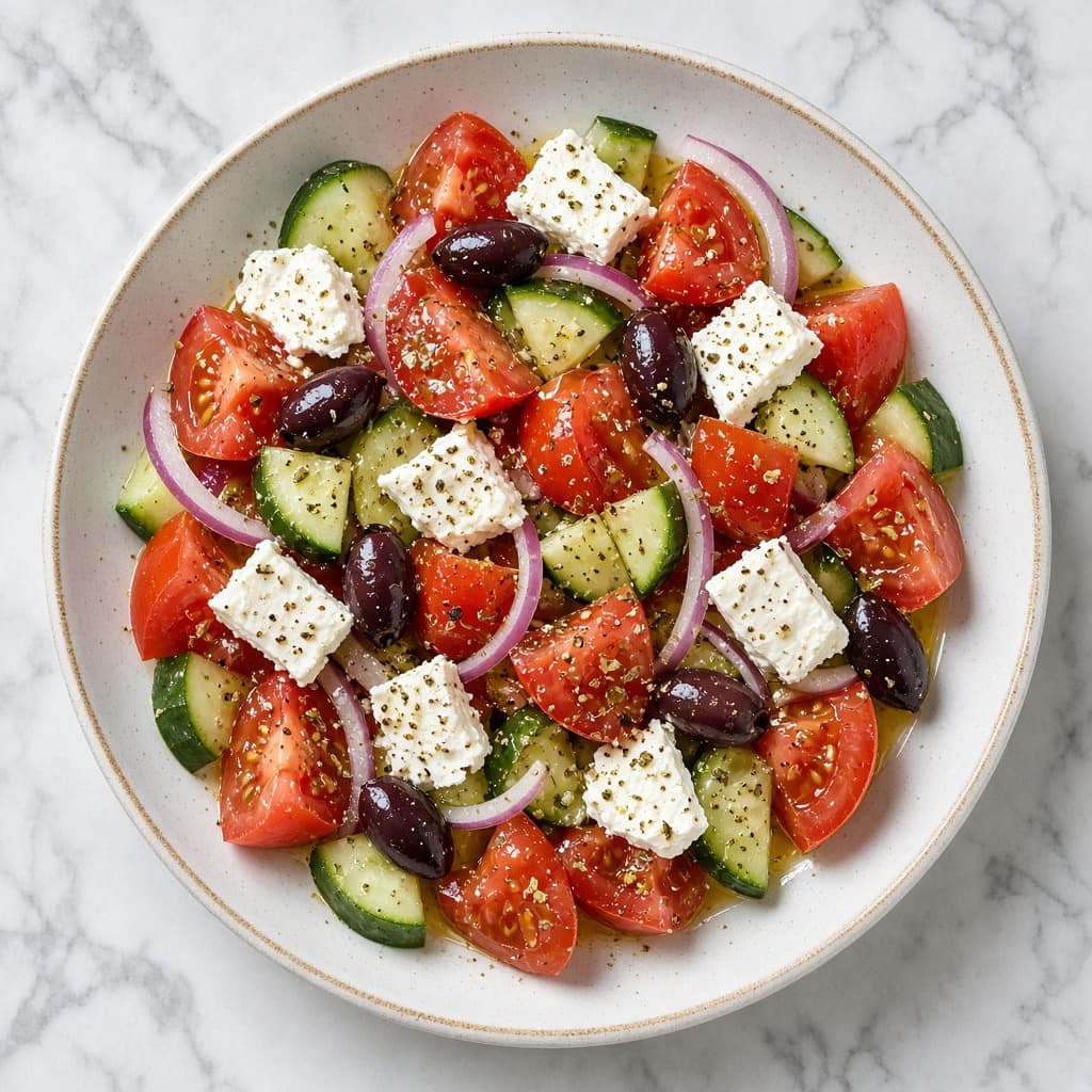 Classic Greek Horiatiki Salad