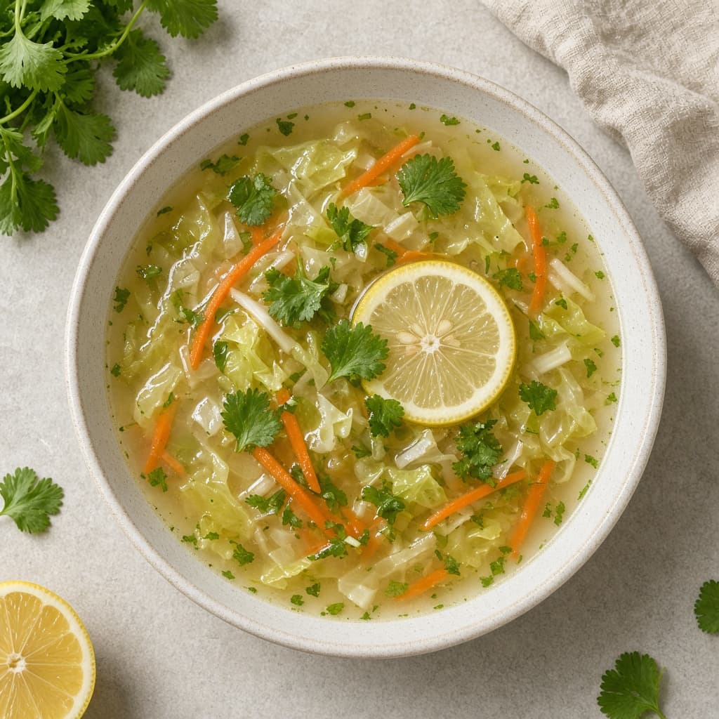 Clear Lemon Coriander Soup