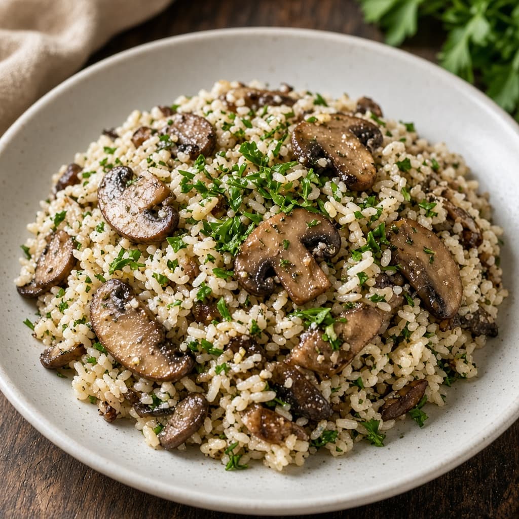Continental Herbed Mushroom Rice