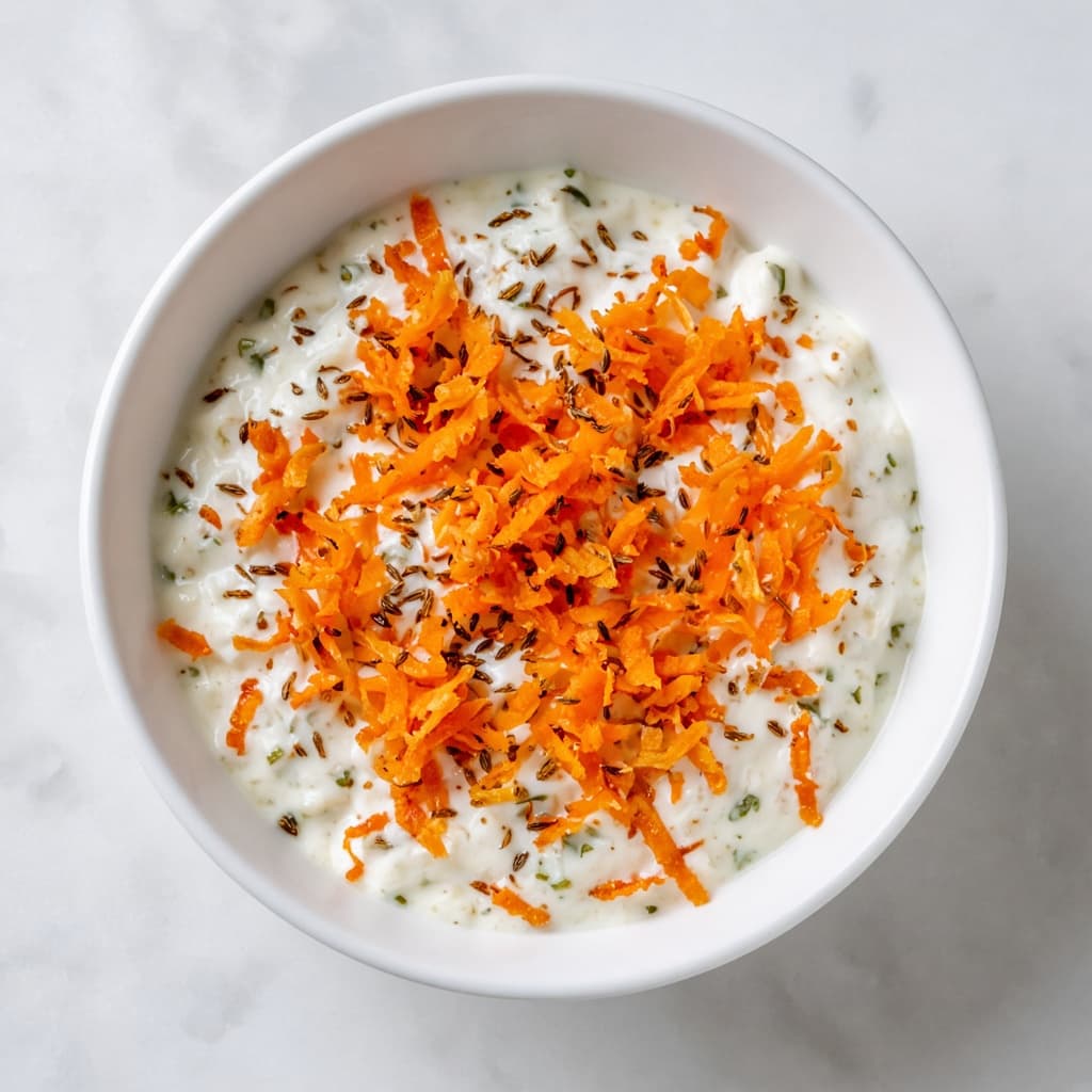 Cooling Gajar Carrot Raita