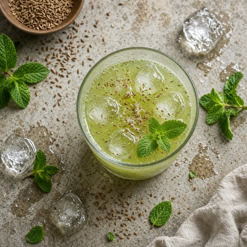 Cooling Homemade Jaljeera Drink