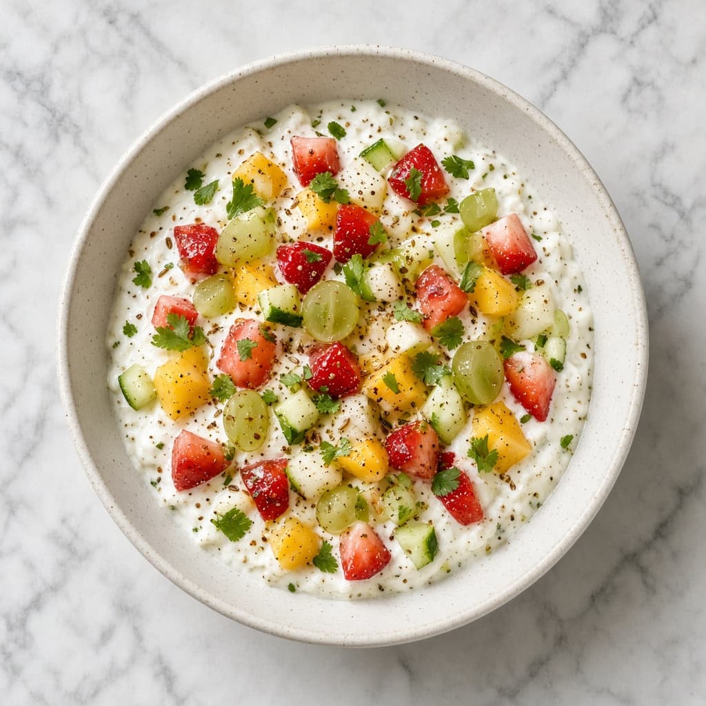 Cooling Mixed Fruit Raita