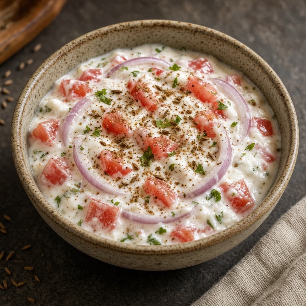 Cooling Onion Tomato Raita