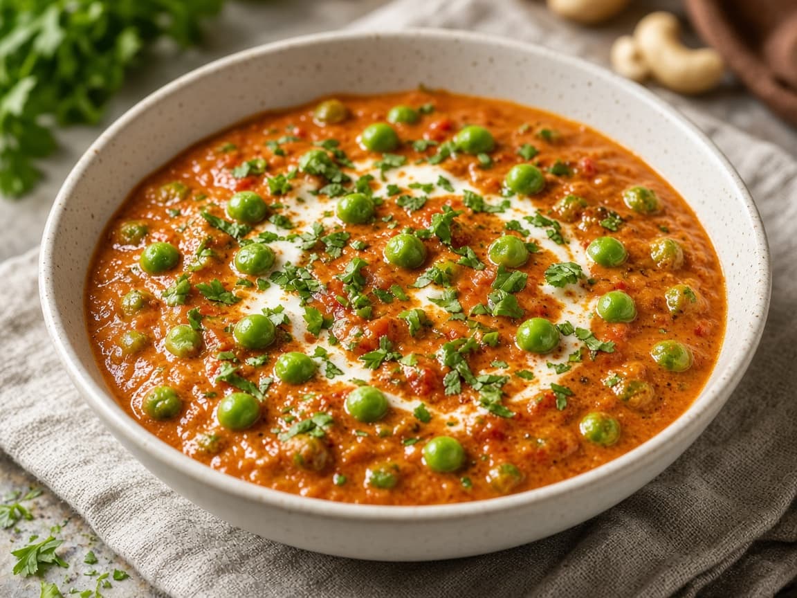 Creamy Green Peas Masala