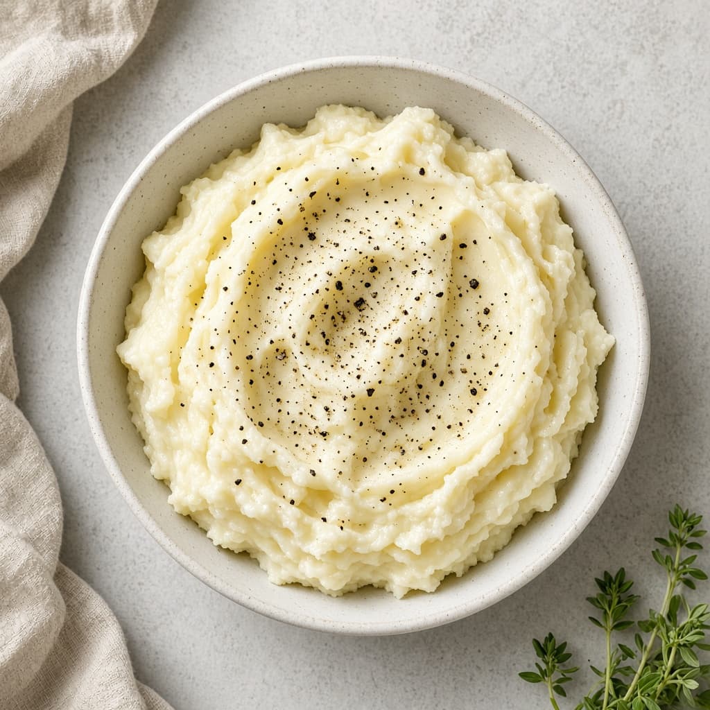 Creamy Lighter Mashed Potatoes