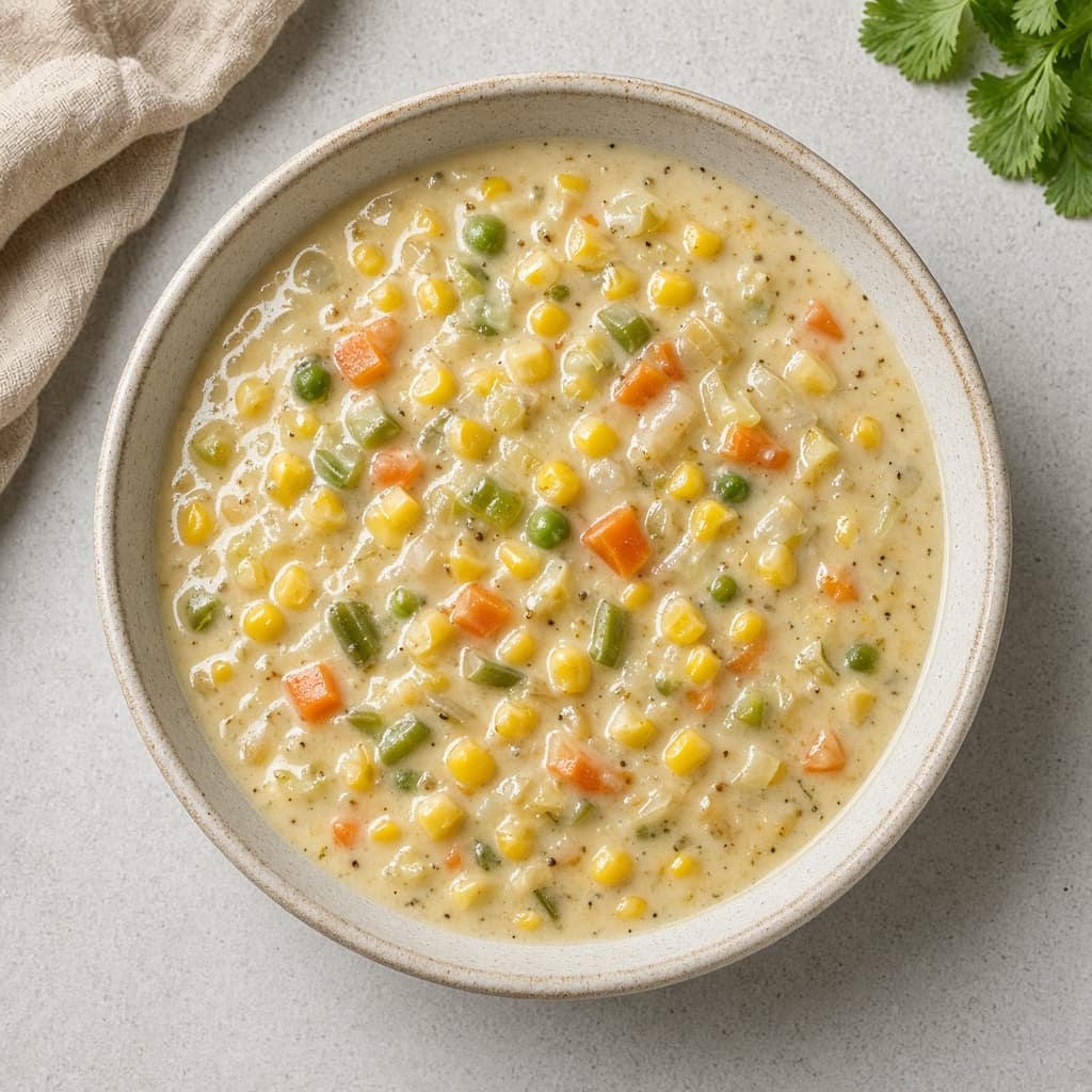 Creamy Veg Sweet Corn Soup