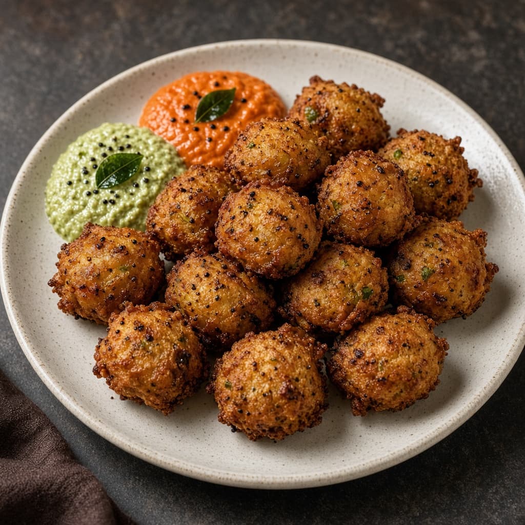 Crispy Andhra Idli Batter Punugulu