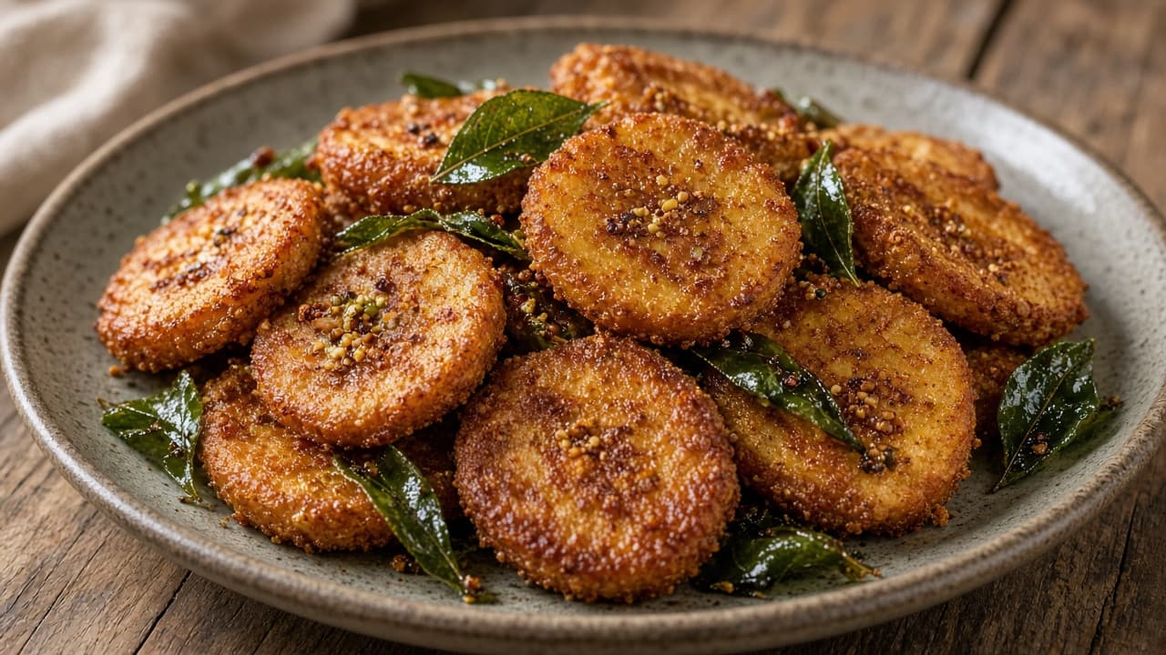 Crispy Arbi Fry