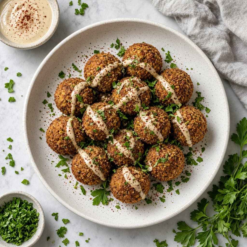 Crispy Baked Chickpea Falafel