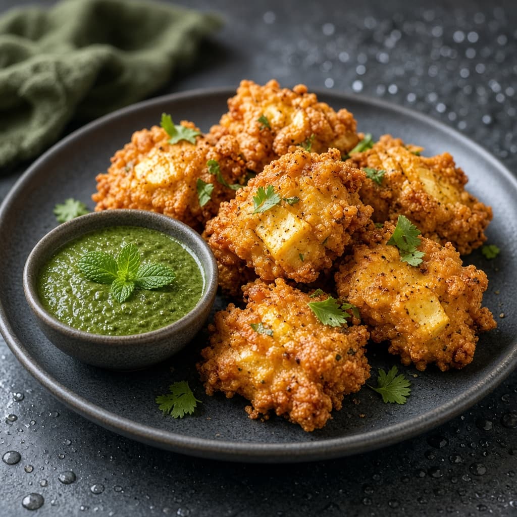 Crispy Besan Paneer Pakora