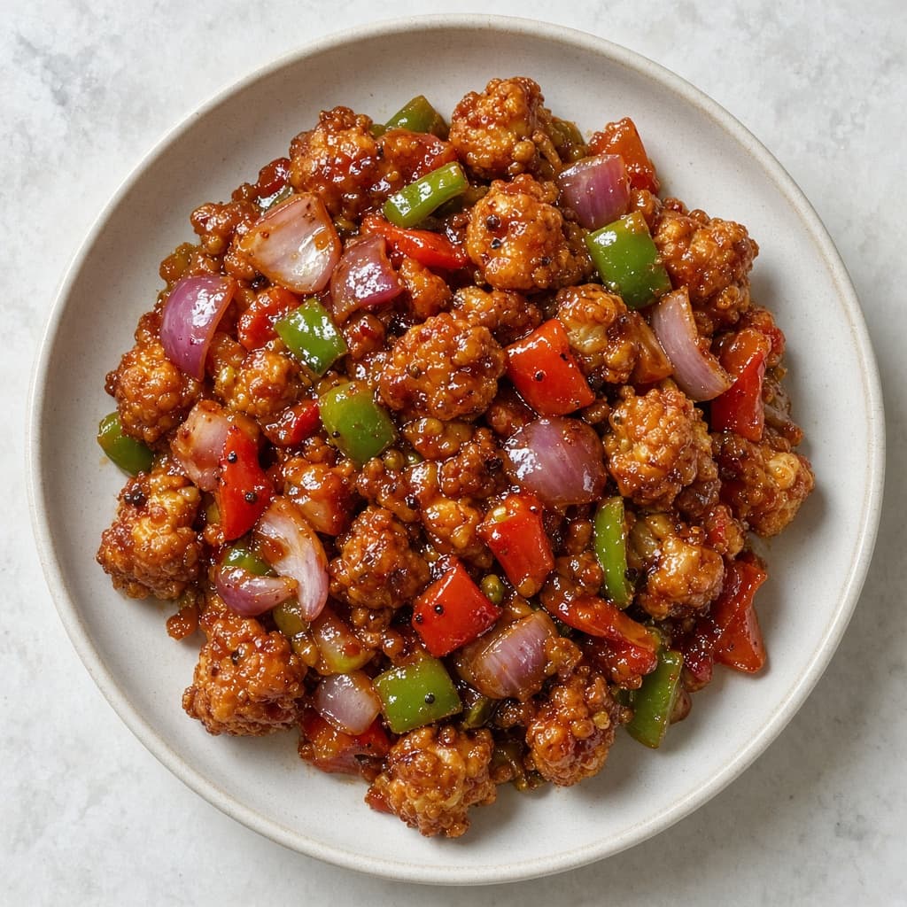 Crispy Chilli Gobi Indo Chinese