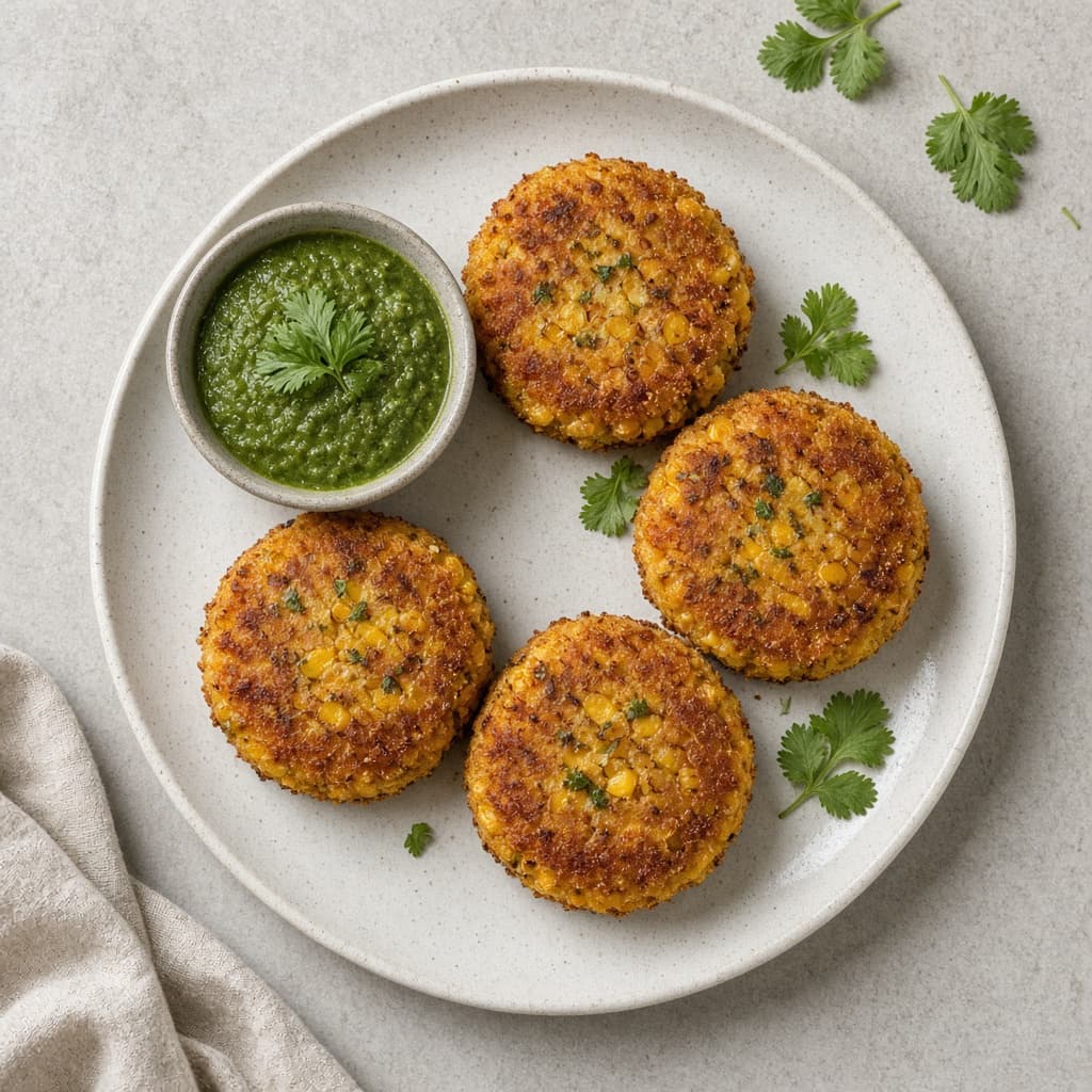 Crispy Corn Cutlet Patties
