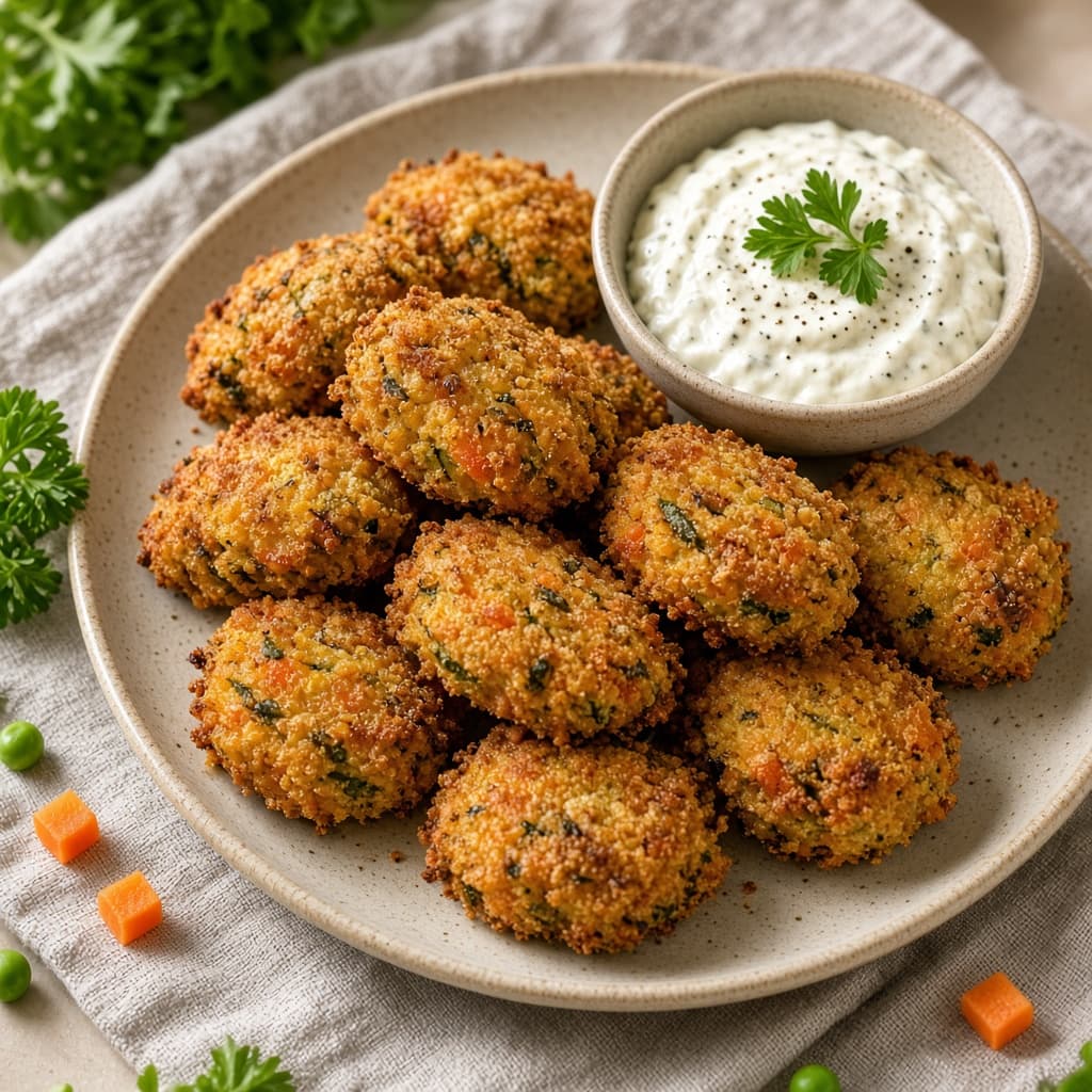 Crispy Homemade Veggie Nuggets