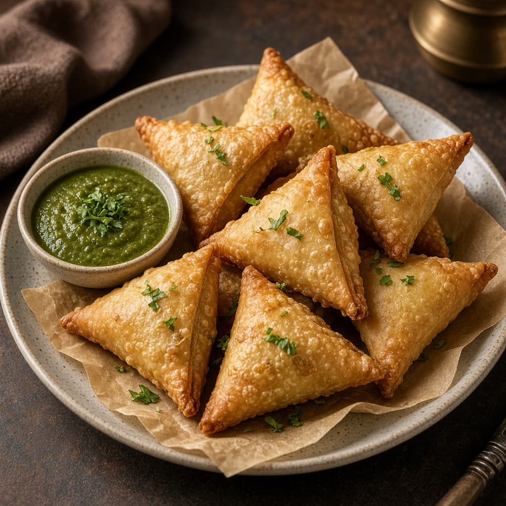 Crispy Irani Onion Patti Samosa