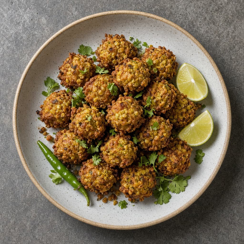 Crispy Moong Dal Bhajiya Pakoda
