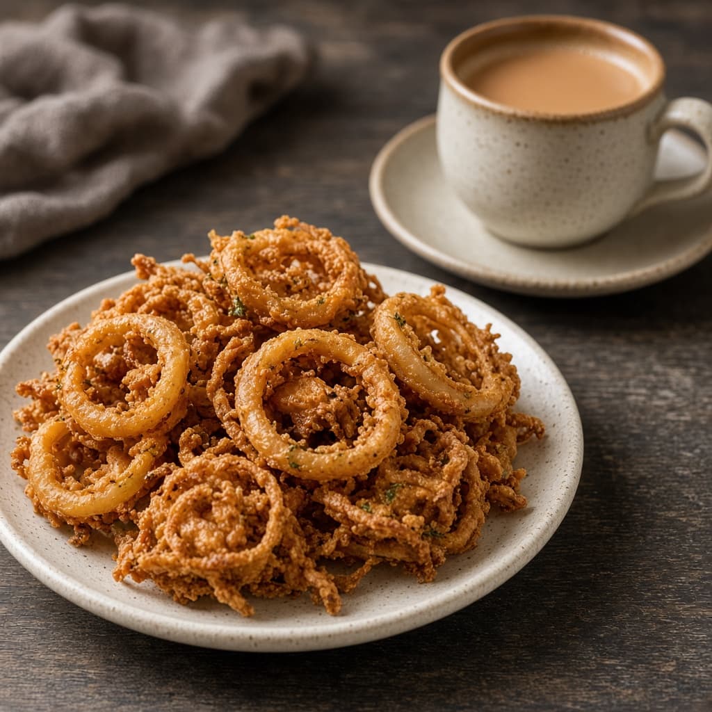 Crispy Onion Pakoda Rings
