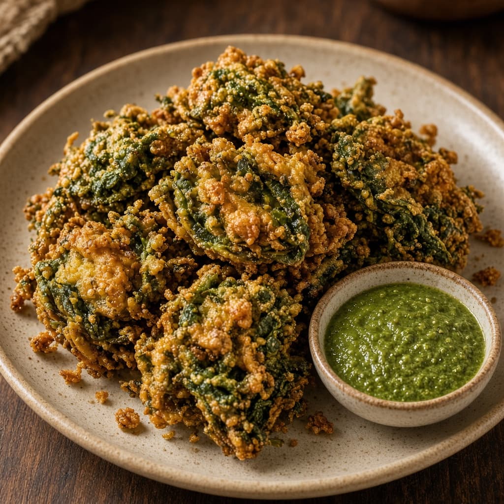 Crispy Palak Spinach Pakoda