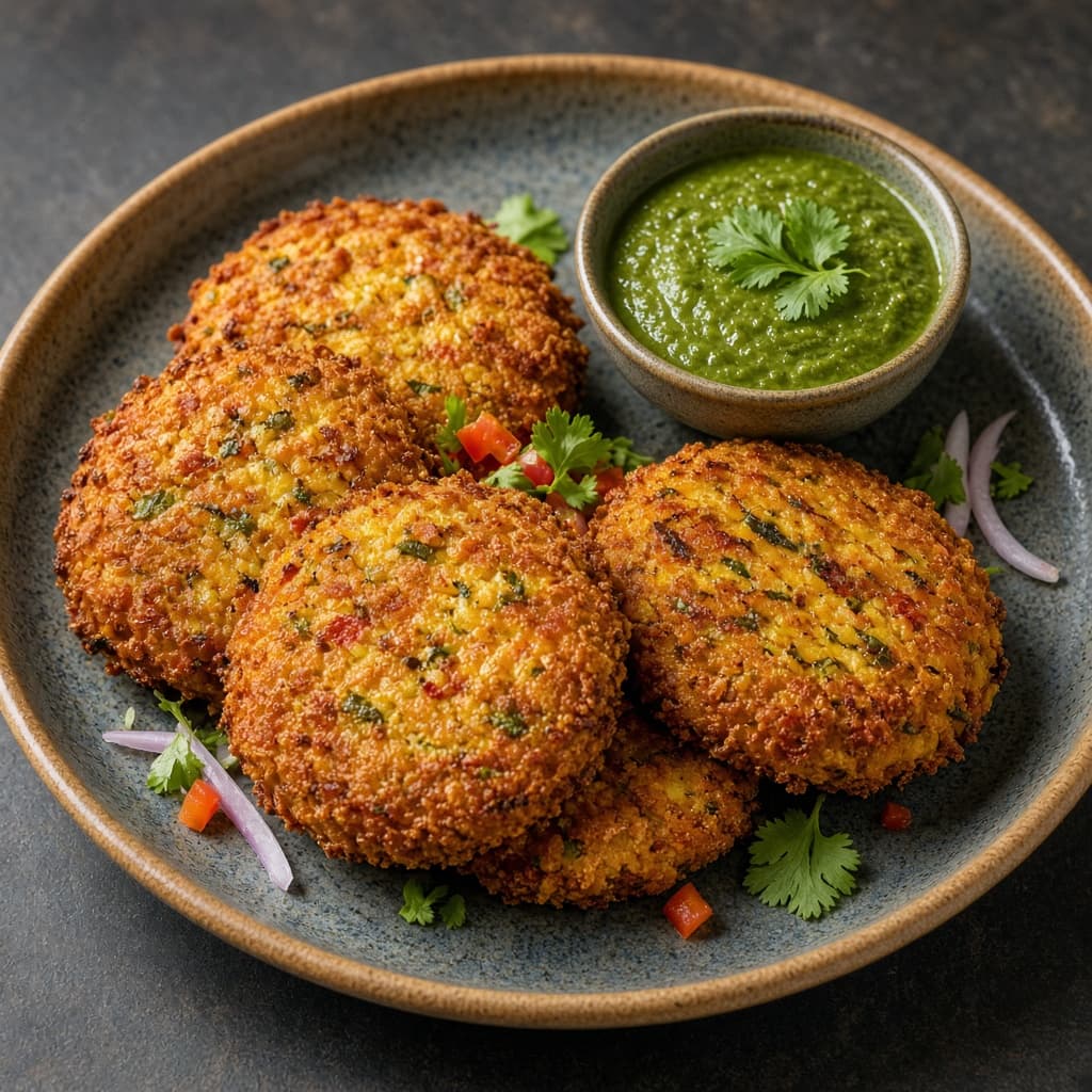 Crispy Paneer Veg Tikki
