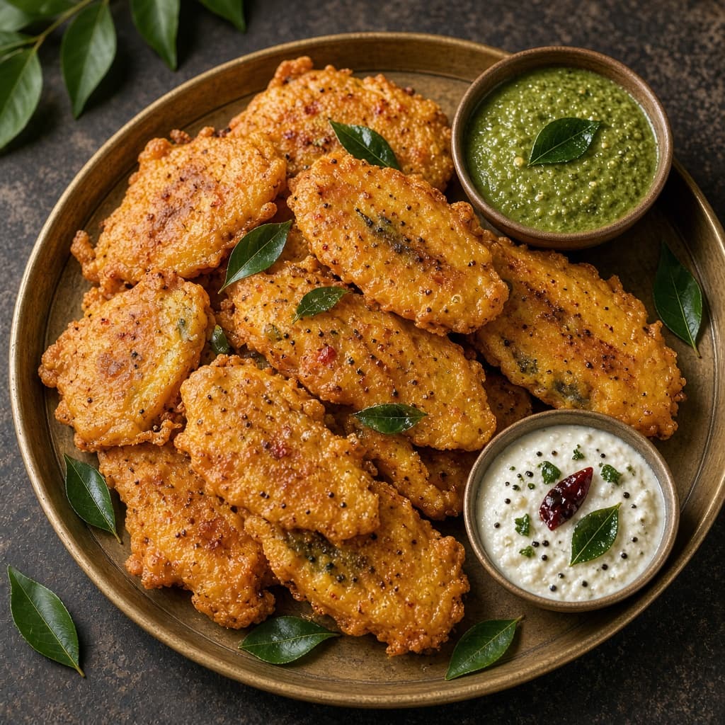 Crispy Raw Banana Bajji Fritters