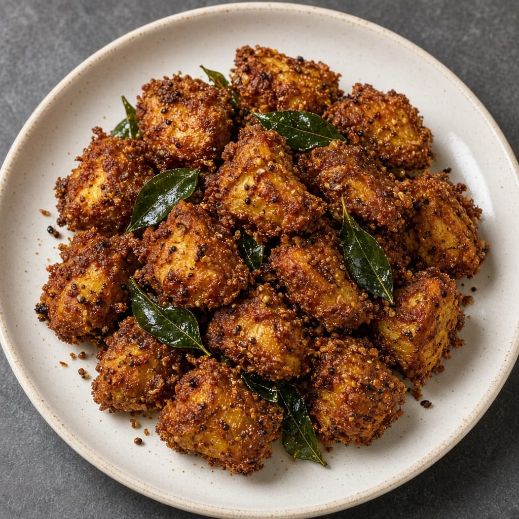 Crispy Sukha Arbi Colocasia Fry