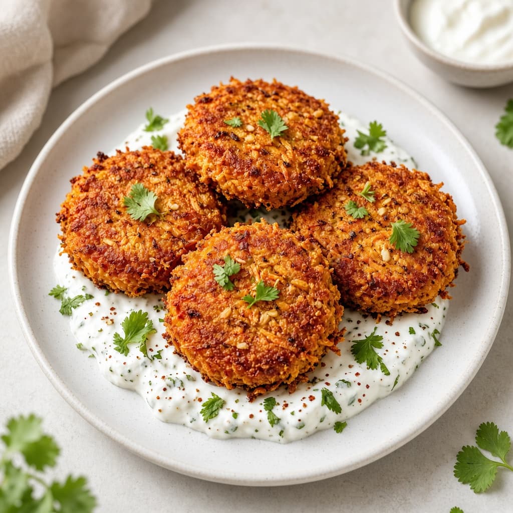Crispy Sweet Potato Vrat Tikki